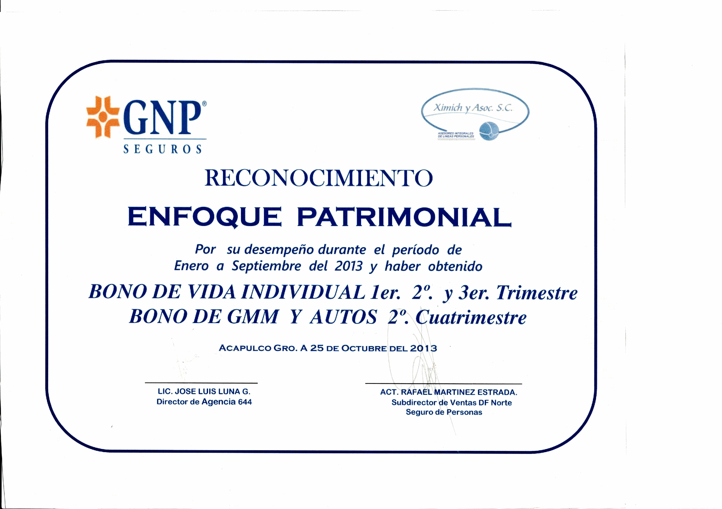 Reconocimiento GNP 10