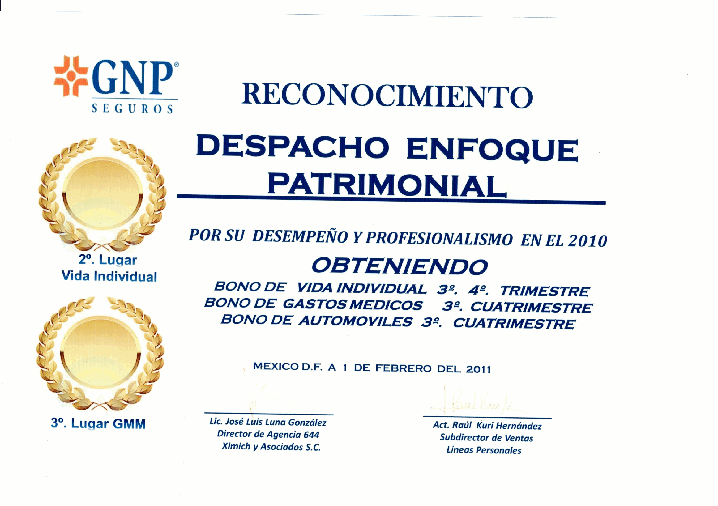Reconocimiento GNP 7